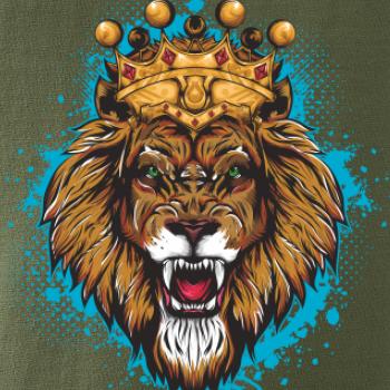 Lev kreslený s korunou