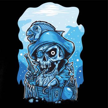 Lebka potápěč poklad