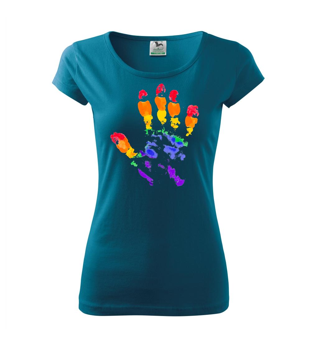 LGBT hand print LGBT hand print