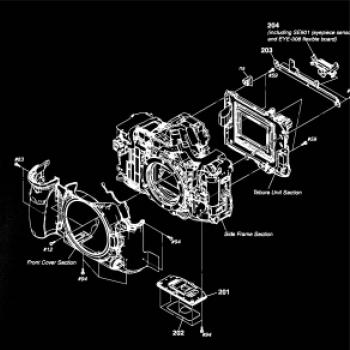 Nákres Digitální fotoaparát Nákres Digitální fotoaparát