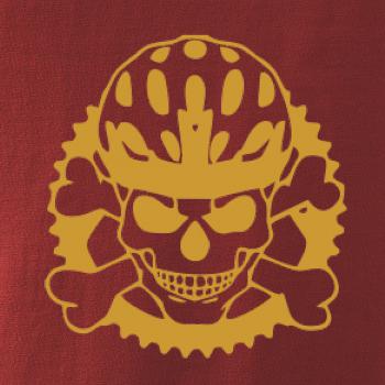 Lebka cyklisty - helma zlatá