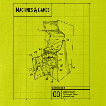 Nákres herní automat otevřený