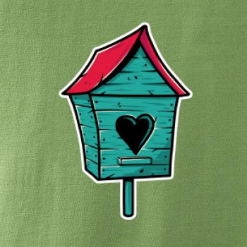 Barevná budka pro ptáky