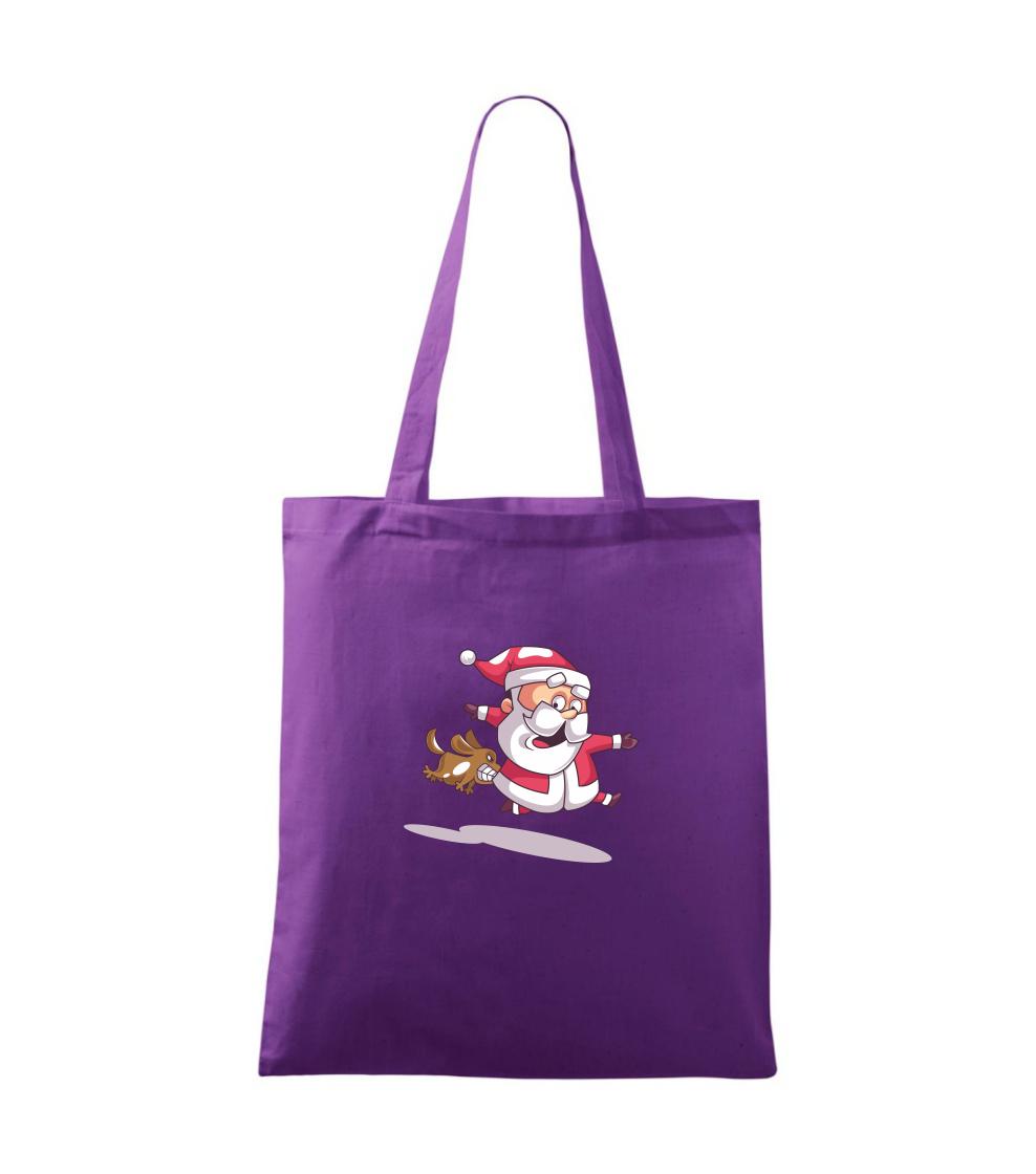 Santa se zakousnutým psem