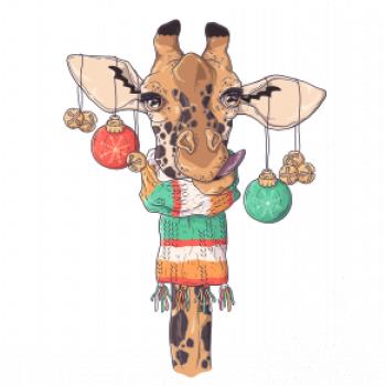 Vánoční žirafa