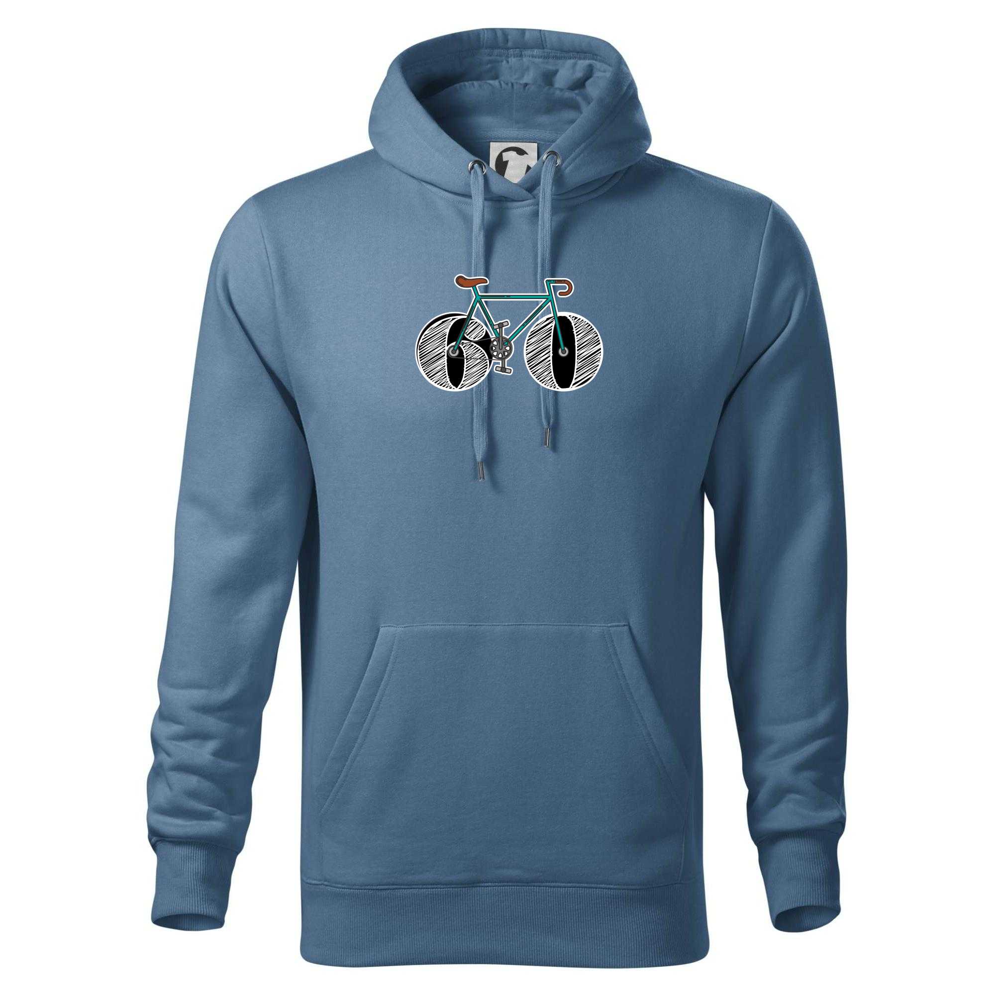 Narozeniny 60 let na kole - Mikina pánská Cape s kapucí - 4XL ( Denim )