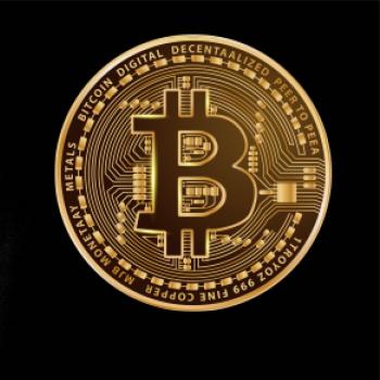 Bitcoin zlatá mince kulatá Bitcoin zlatá mince kulatá