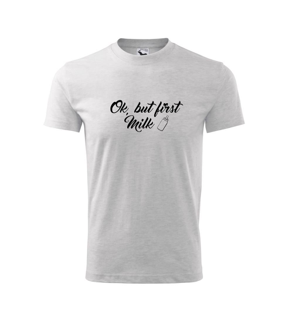 Ok, but first coffee-milk