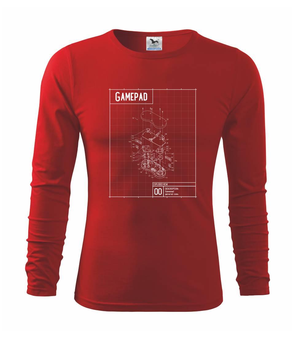 Nákres Gamepad rozebraný Nákres Gamepad rozebraný