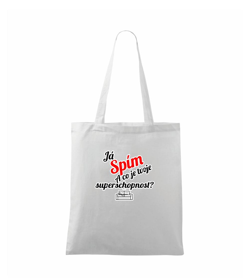 Já spím - tvoje superschopnost? šikmý nápis