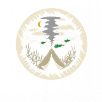 Indiánské teepee v kruhu