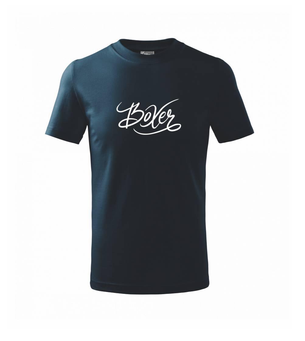 Boxer - nápis okrasný - Triko dětské basic