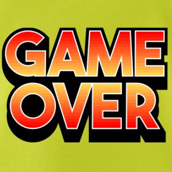 Game over - nápis barevný