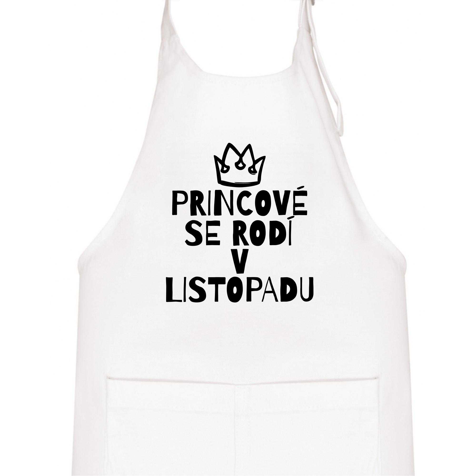 Princové se rodí v listopadu - Dětská zástěra na vaření
