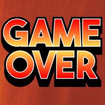 Game over - nápis barevný