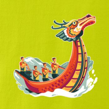 Dračí lodě při závodě