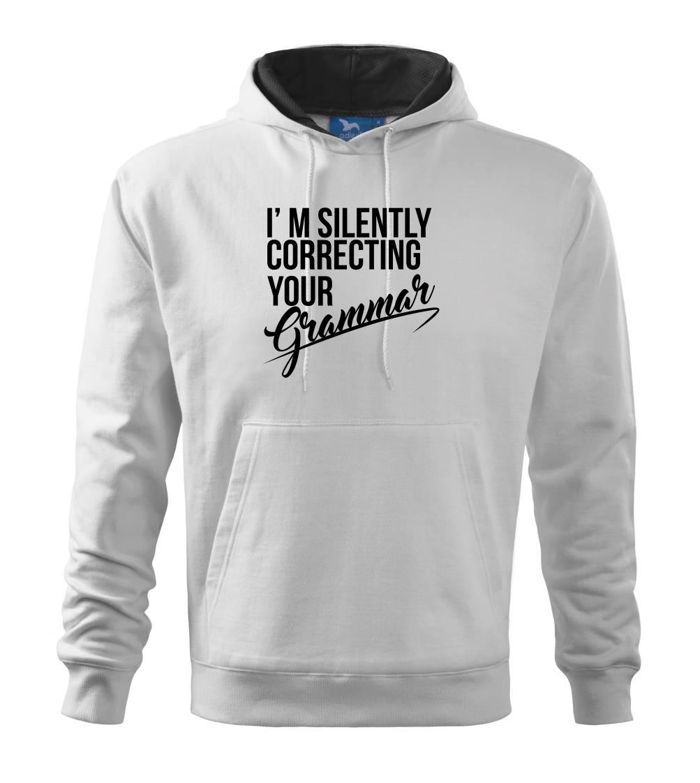 Correcting grammar - Mikina s kapucí hooded sweater