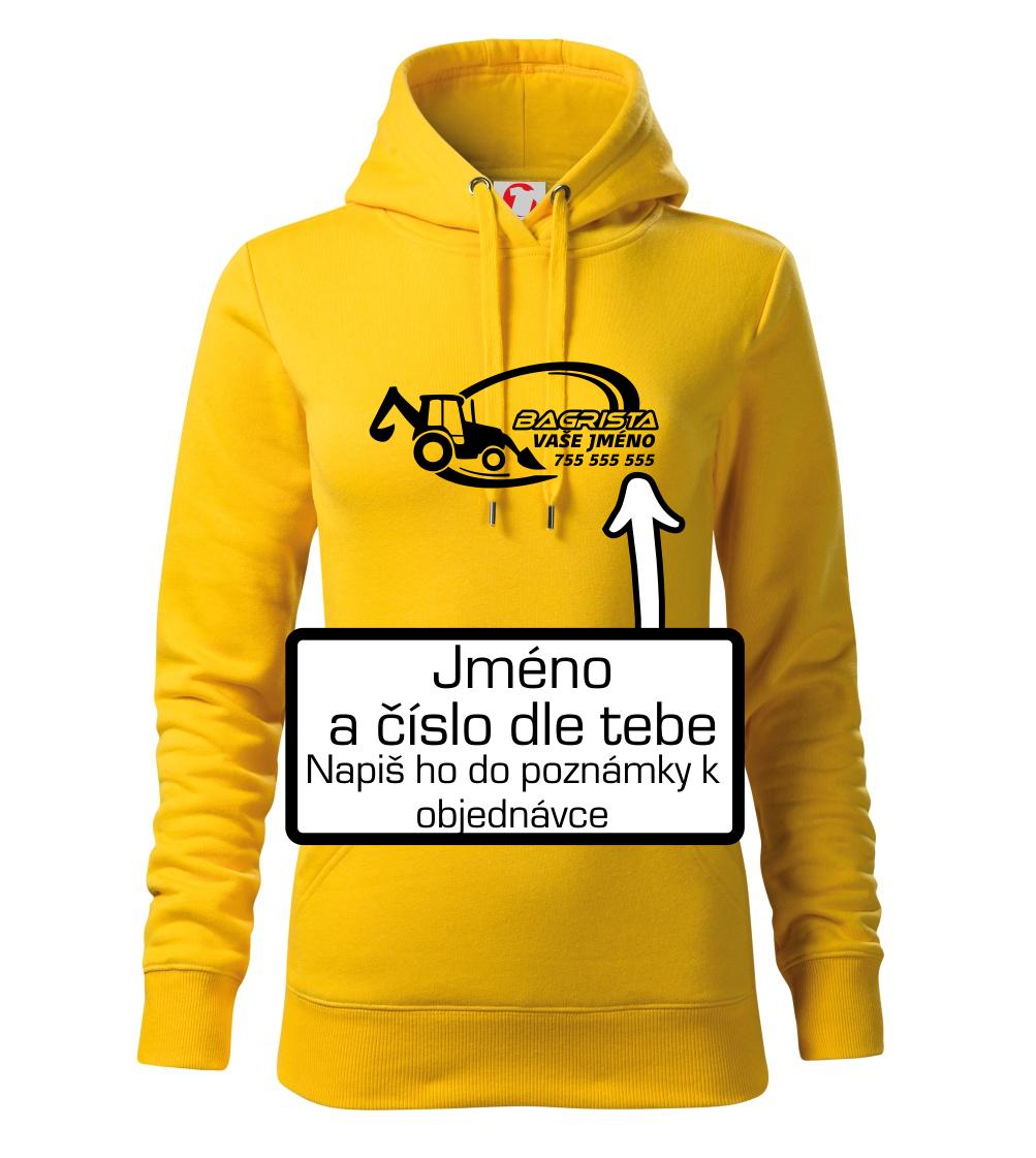 Traktorbagr - vlastní nápis a číslo