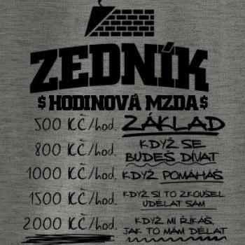 Hodinová mzda zedník Hodinová mzda zedník
