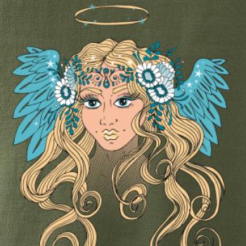 Anděl malovaný - žena (Pecka design)