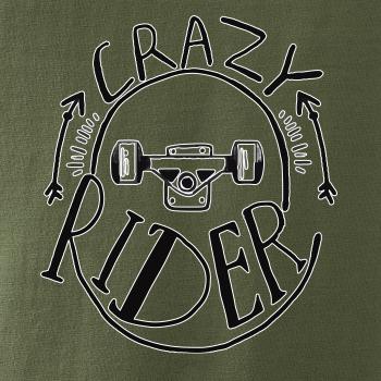 Crazy skateboard rider