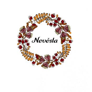 Ženich a nevěsta - sušené květy věneček (Pecka design)