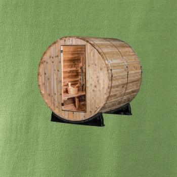 Venkovní sauna z boku