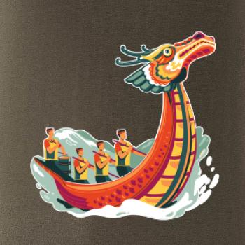 Dračí lodě při závodě