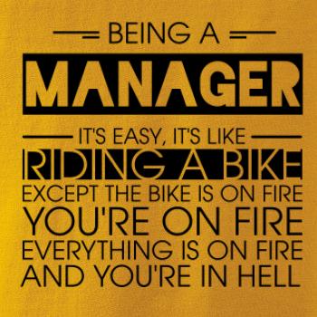 Being a manager - bike