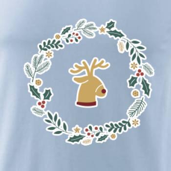 Vánoční věnec se sobem