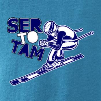 Lyžař ser to tam