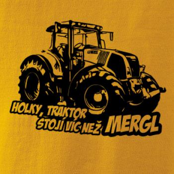 Holky, traktor stojí víc než mergl