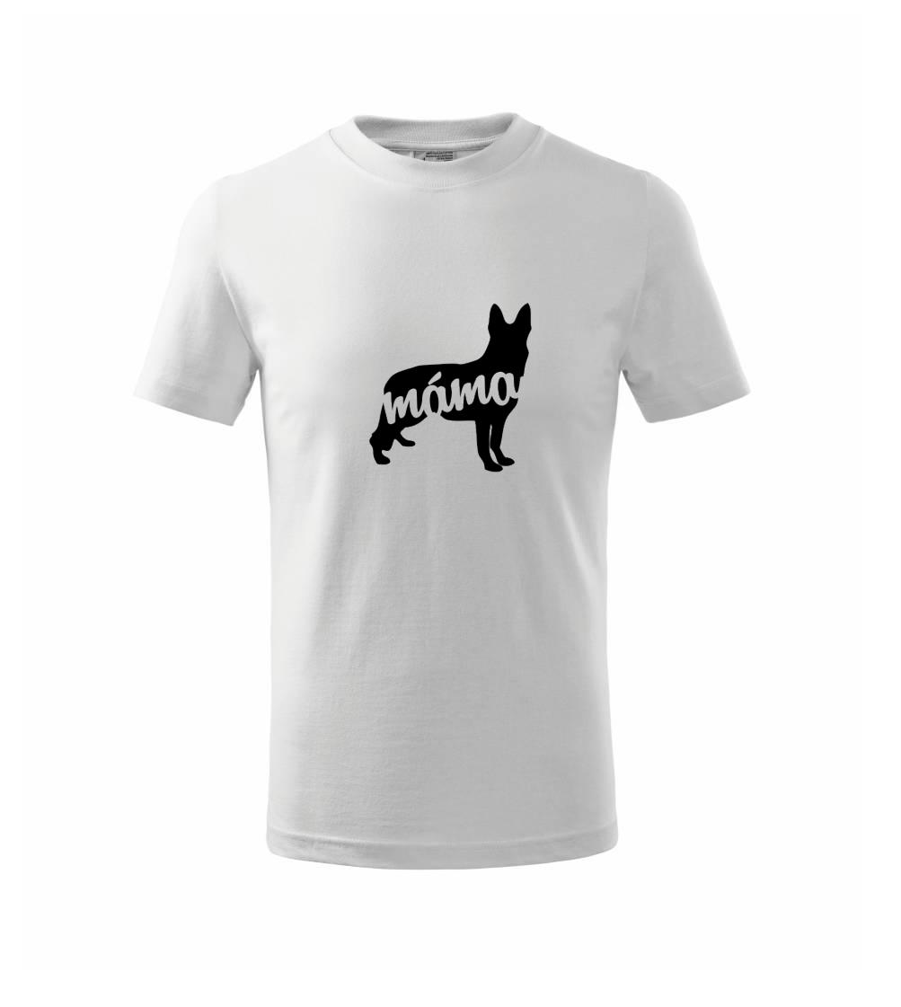 Německý ovčák máma obrys