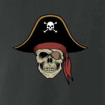Pirátská lebka s kloboukem