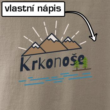Kreslené hory - vlastní nápis