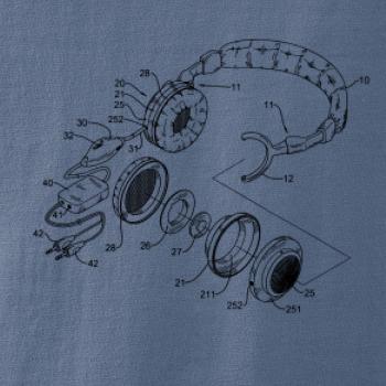 Nákres sluchátko s mikrofonem