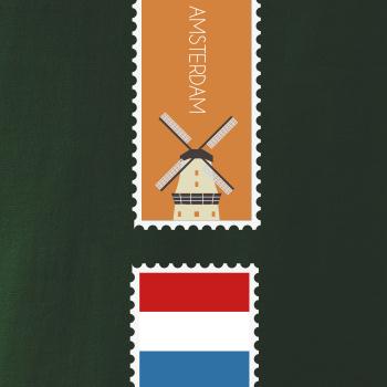 Amsterdam známka barevná