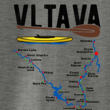 Mapa řeky Vltavy Mapa řeky Vltavy