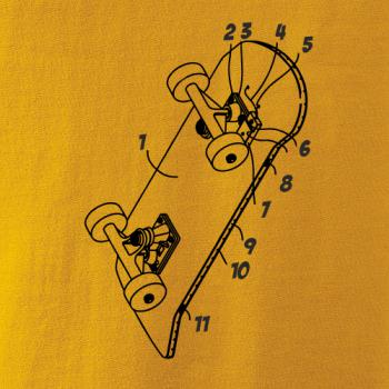 Skateboard nákres prkna