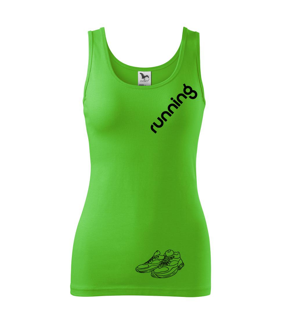 Running nápis šikmo