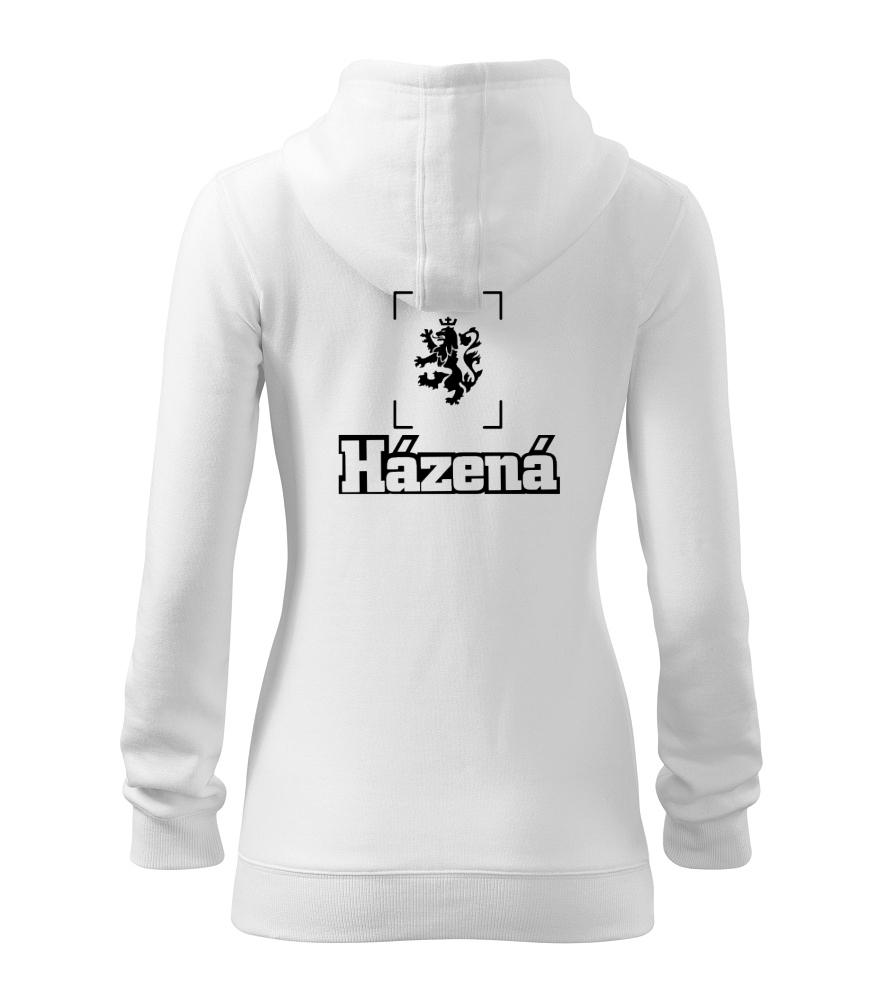 Národní házená lev - Dámská mikina trendy zipper s kapucí