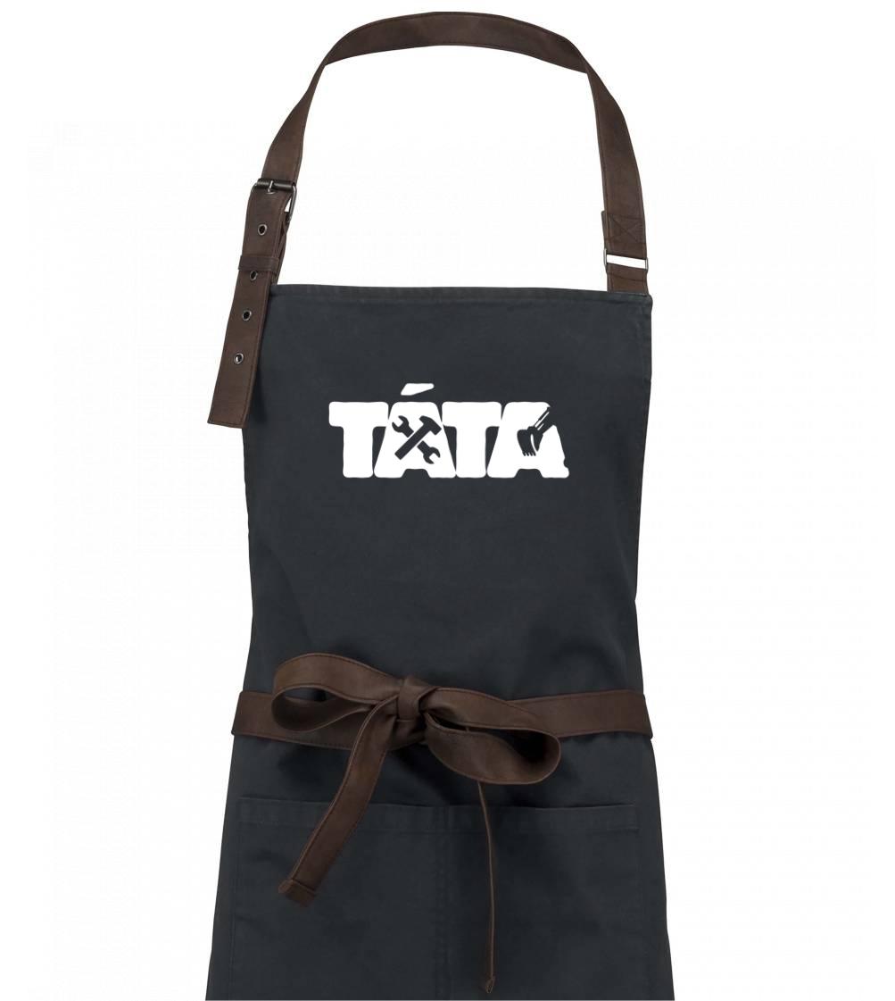 Táta nápis - bagrista - Zástěra Vintage