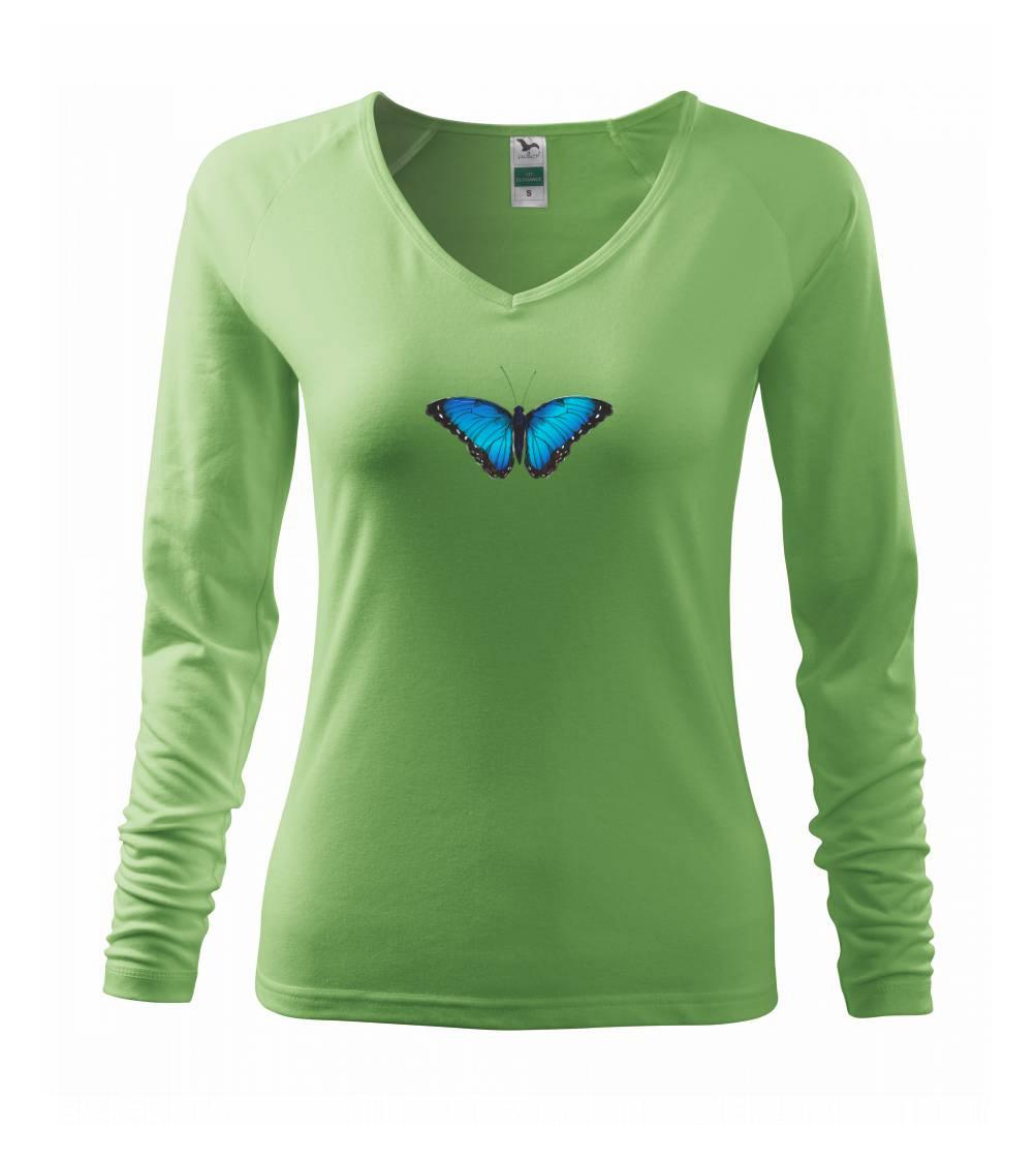 Motyl babočka Morpho Peleides - Triko dámské Elegance