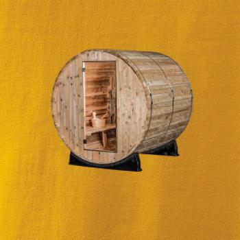Venkovní sauna z boku