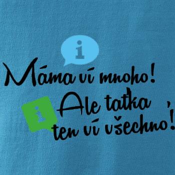Máma ví mnoho! Ale taťka, ten ví všechno.