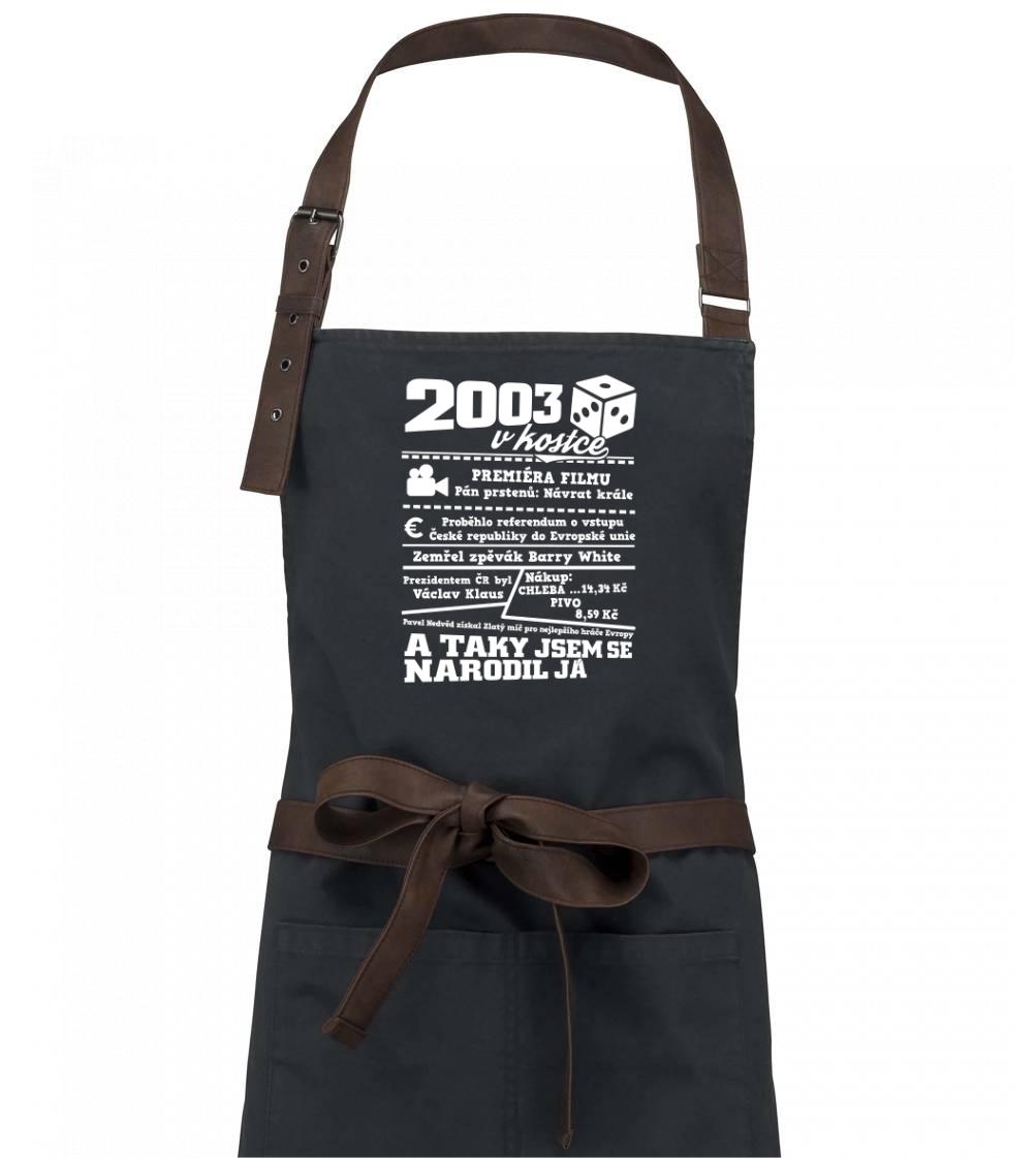 2003 v kostce - Zástěra Vintage