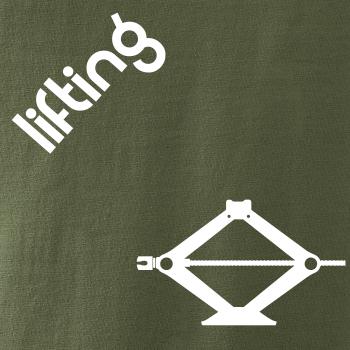 Lifting nápis šikmo