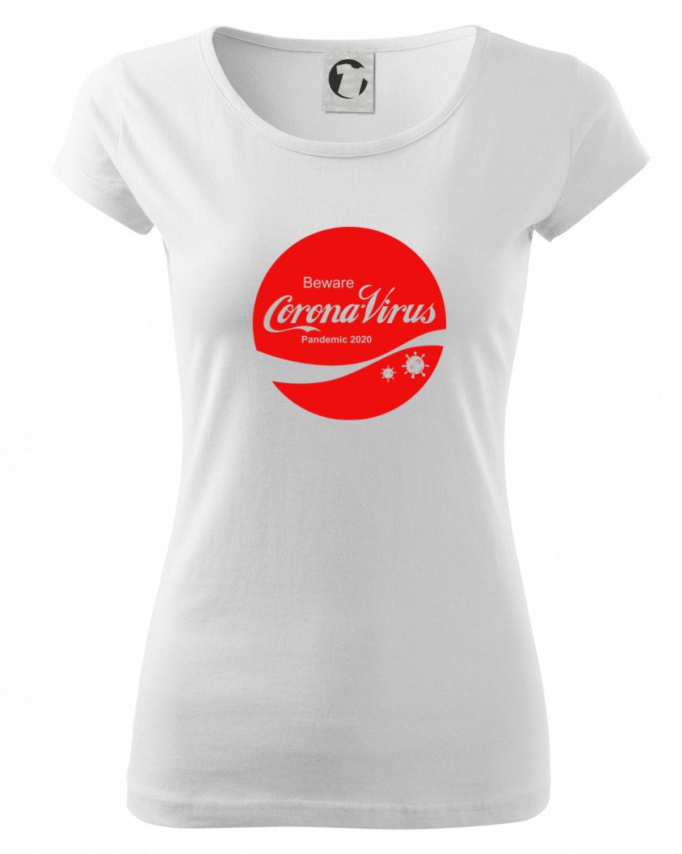 Corona virus pandemic logo - Pure dámské triko