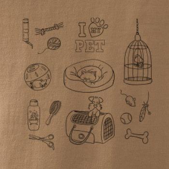 I love my pet - kreslený obrázek