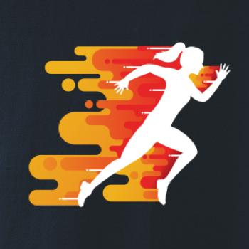 Běhání - oranžová žena Běhání - oranžová žena